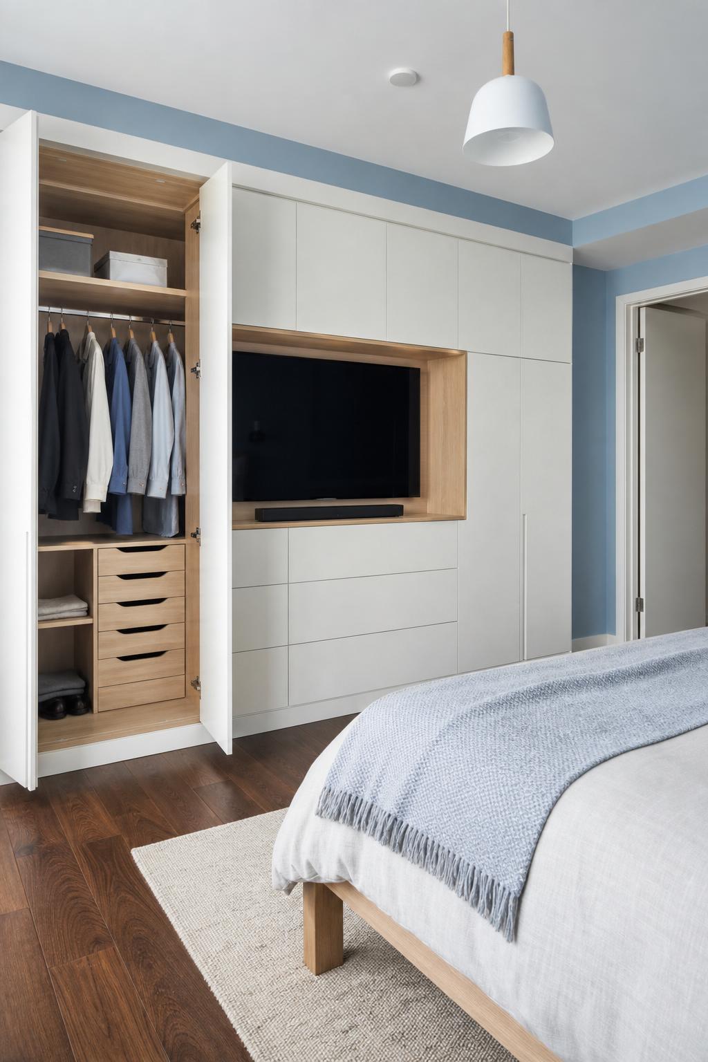 Dormitório com closet integrado